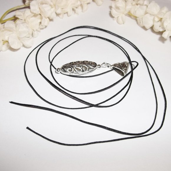 Silver Necklace Jewelry Gift Idea For Her NWT 5164 - Picture 4 of 7